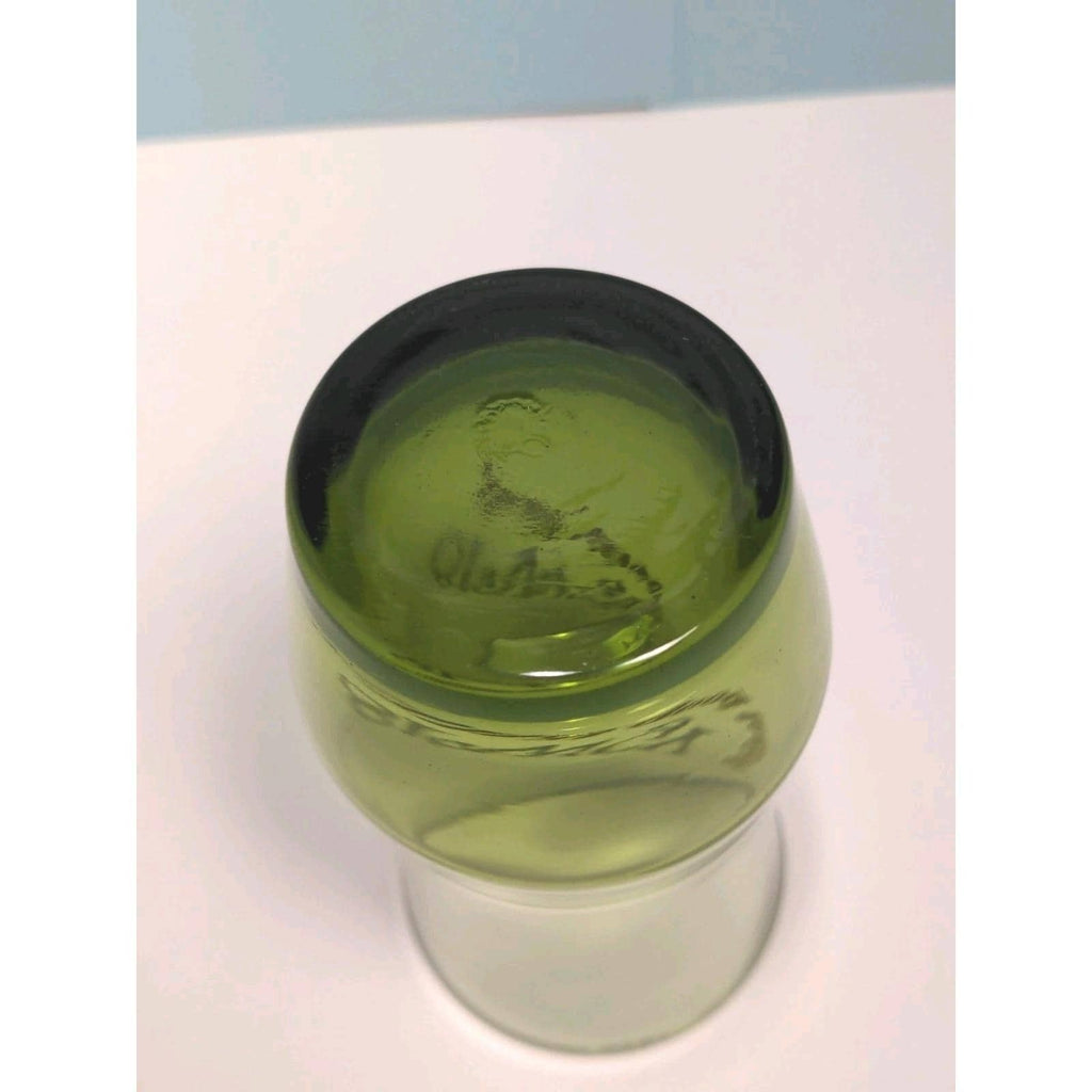 Libbey Green Glass 81WGY That Good Feeling Vintage Tumbler 5.5