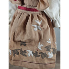 Vintage 17" Handmade Cotton Girl Doll