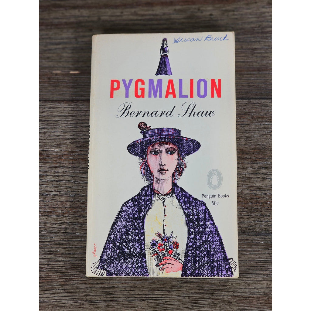 Vintage Pygmalion by Bernard Shaw Penguin Paperback Illustrated Cover