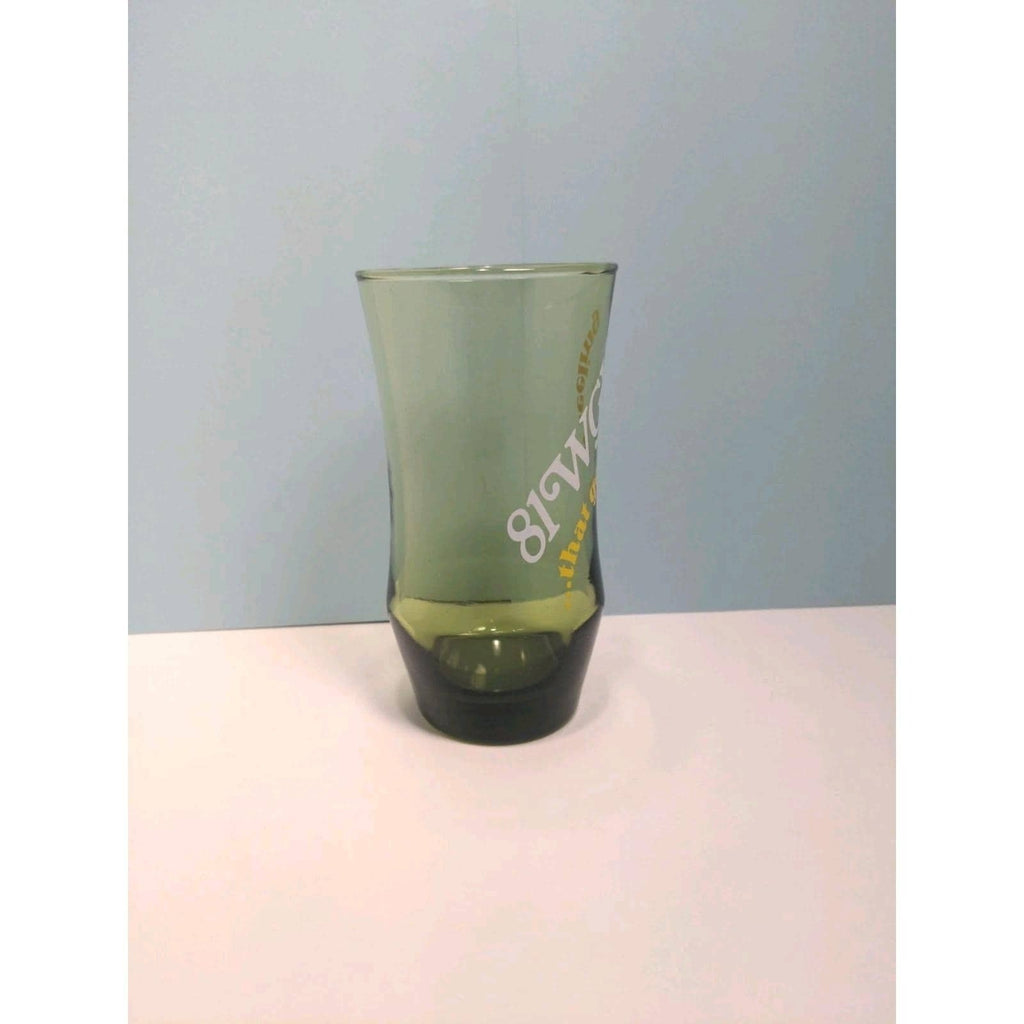 Libbey Green Glass 81WGY That Good Feeling Vintage Tumbler 5.5