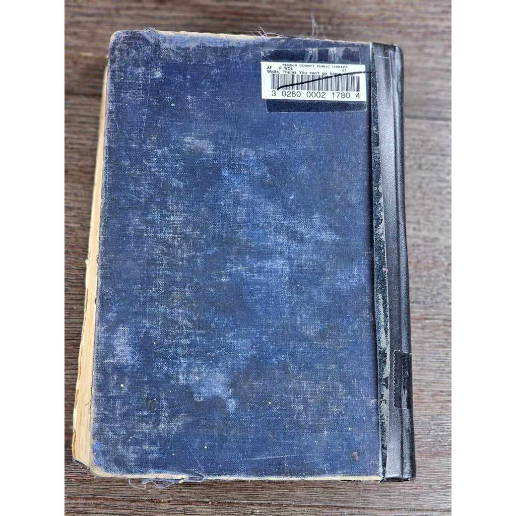 You Can't Go Home Again Thomas Wolfe 1940 HC Third Ed Worn Copy