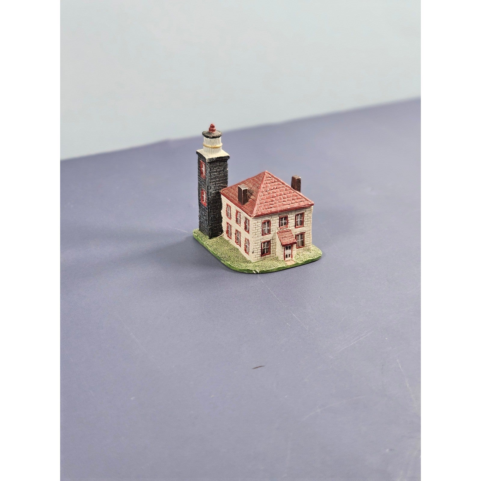 Vintage Rose Island Lighthouse Thimble Miniature Nautical Souvenir
