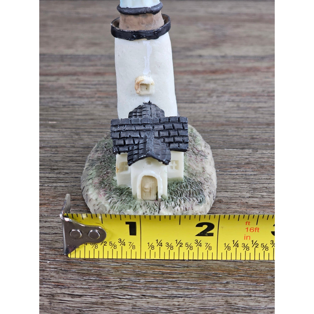 Mini Coastal Lighthouse Figurine Resin Nautical Decor Small Shelf Accent