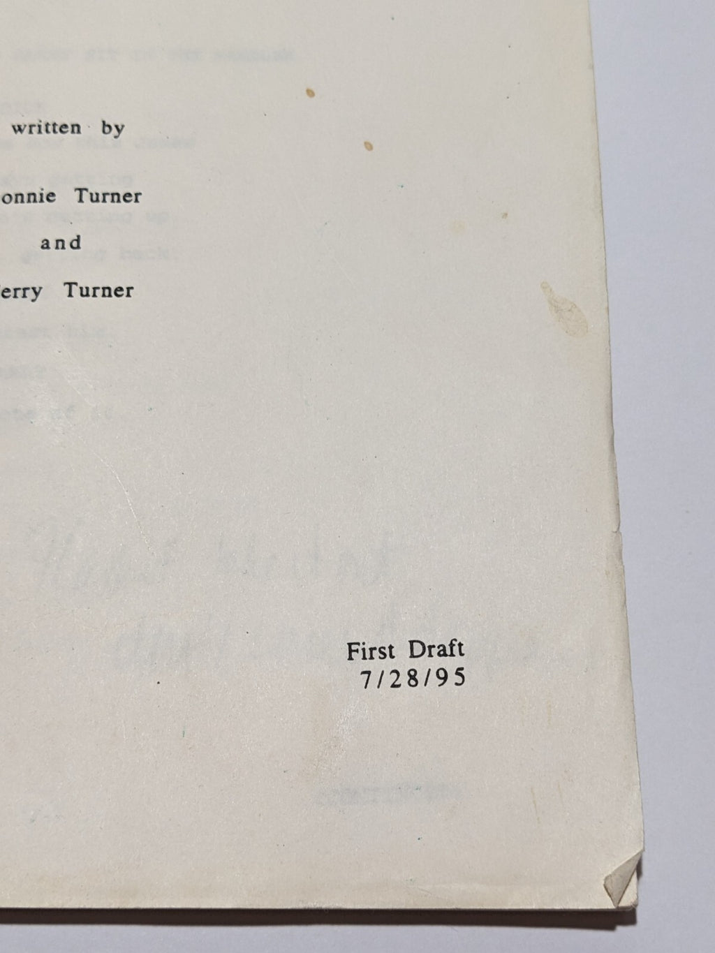 3rd Rock from the Sun First Draft Script “Truth or Dick” TV Sitcom 1995