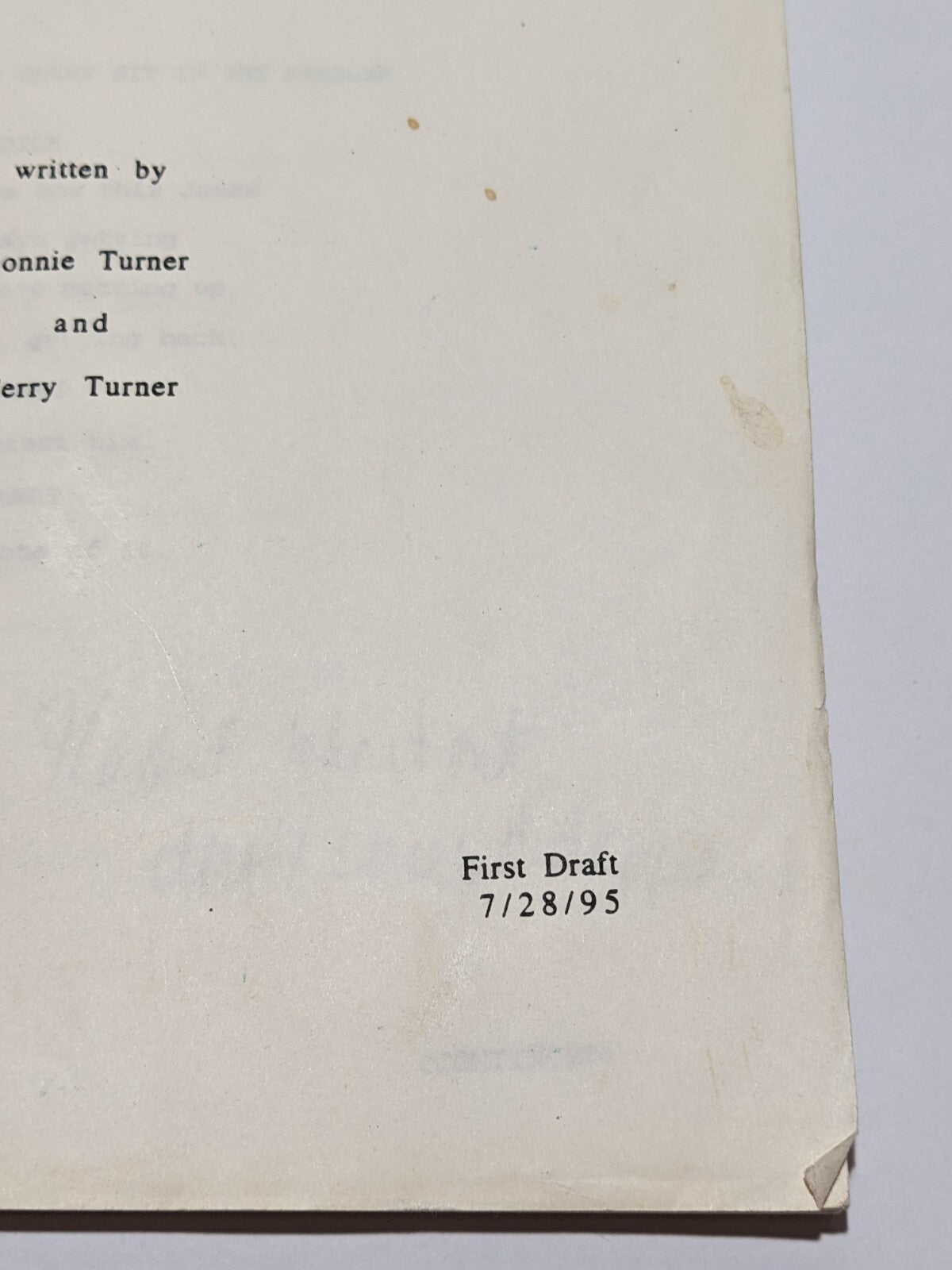 3rd Rock from the Sun First Draft Script “Truth or Dick” TV Sitcom 1995