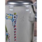 German Beer Stein Lowenbrau Oktoberfest Rastal Pewter Lid