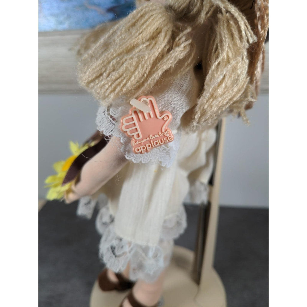 Vintage Applause Tessie Pepite Cloth Doll 1984 Straw Hat
