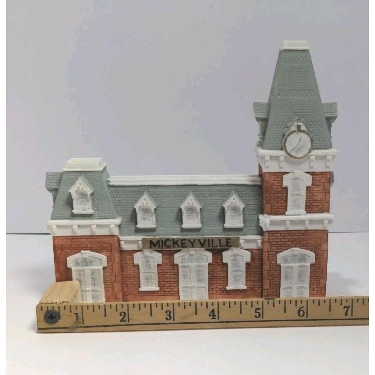 Disney Mickeyville Main Street Train Station 1980 Vintage Resin