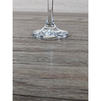 Vintage Clear Wine Glass 8.5" Tall Thick Heavy Stemware