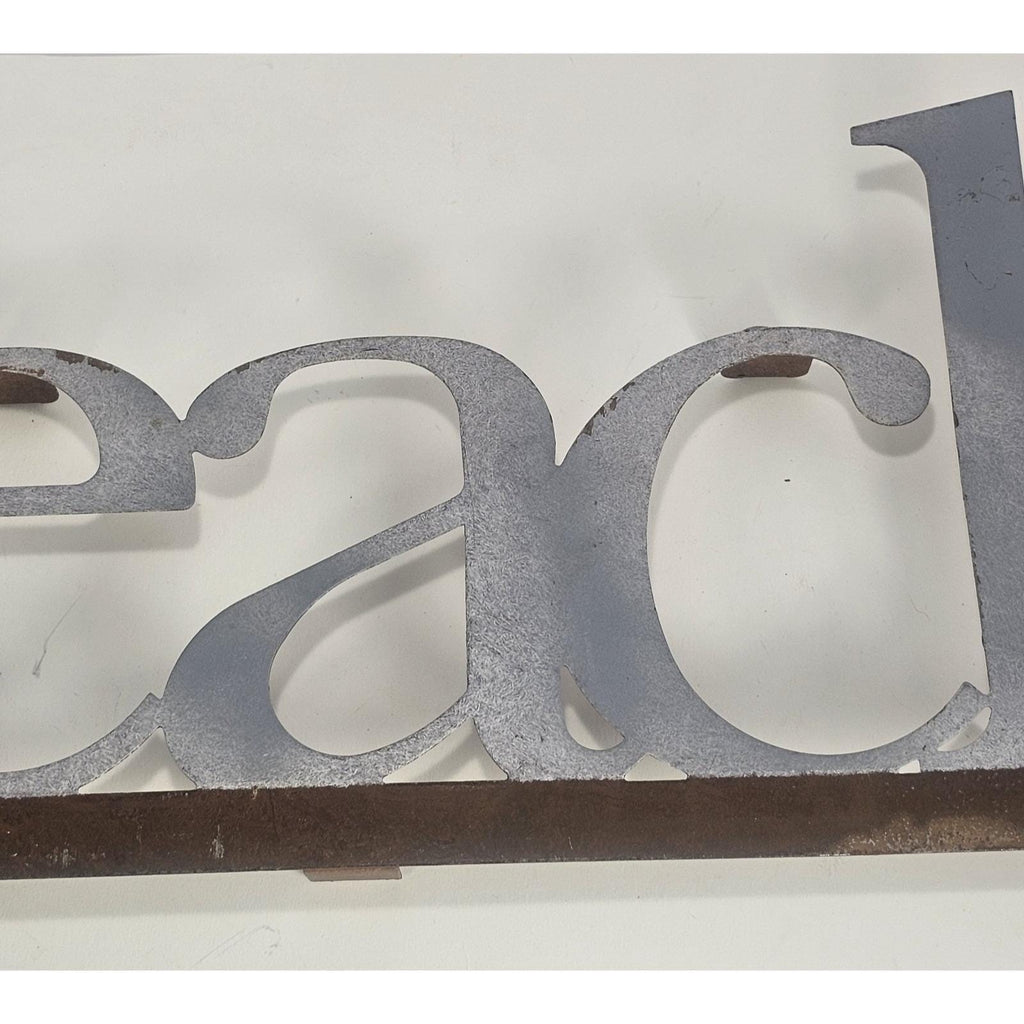 Vintage Metal BEACH Wall Sign Rustic Coastal Pop Out Letters