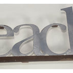Vintage Metal BEACH Wall Sign Rustic Coastal Pop Out Letters