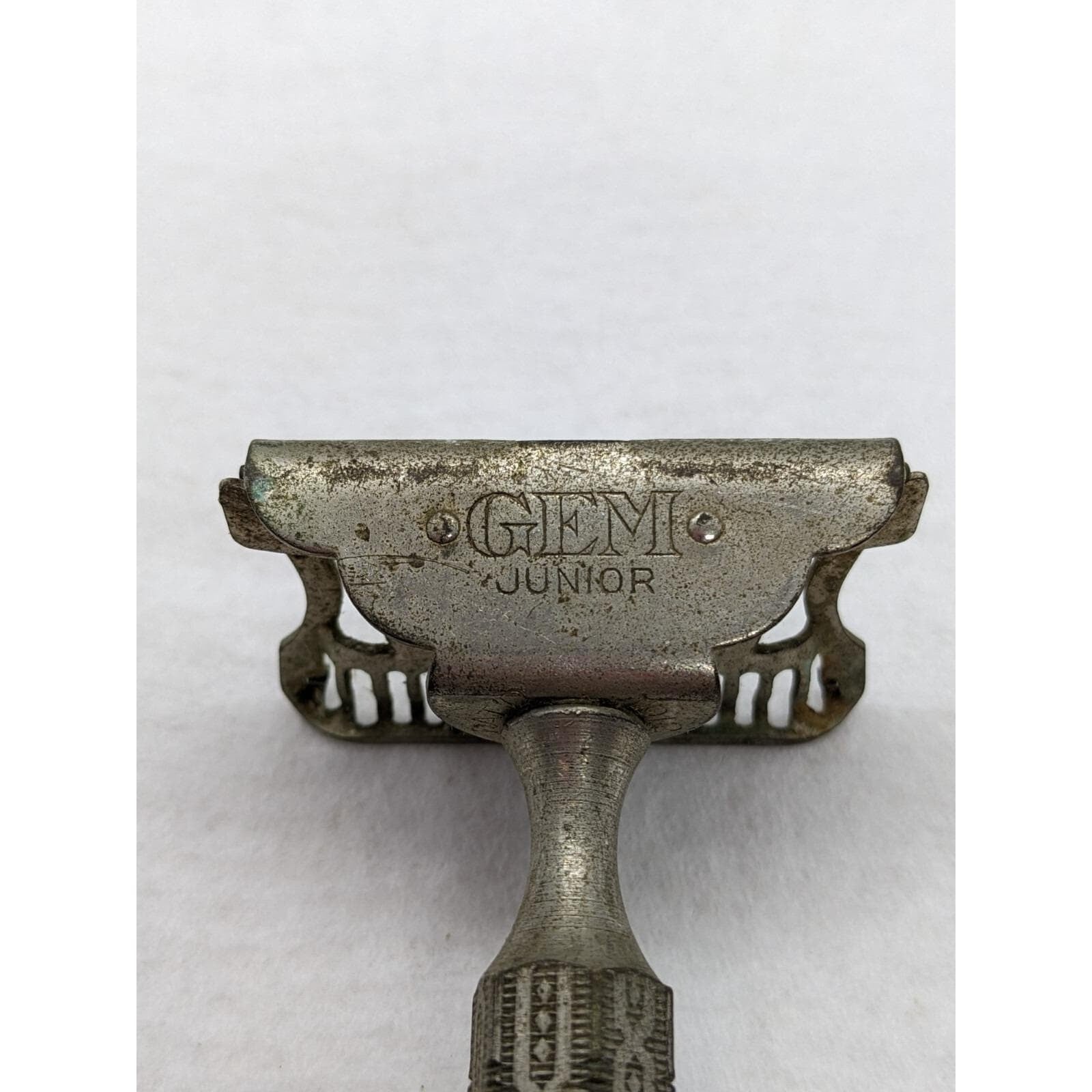 Vintage Gem Junior Safety Razor Single Edge Engraved Handle