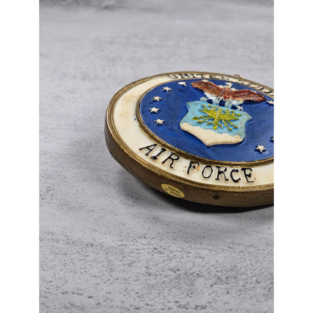 Vintage United States Air Force Ornament 1947 Seal Gold Tone