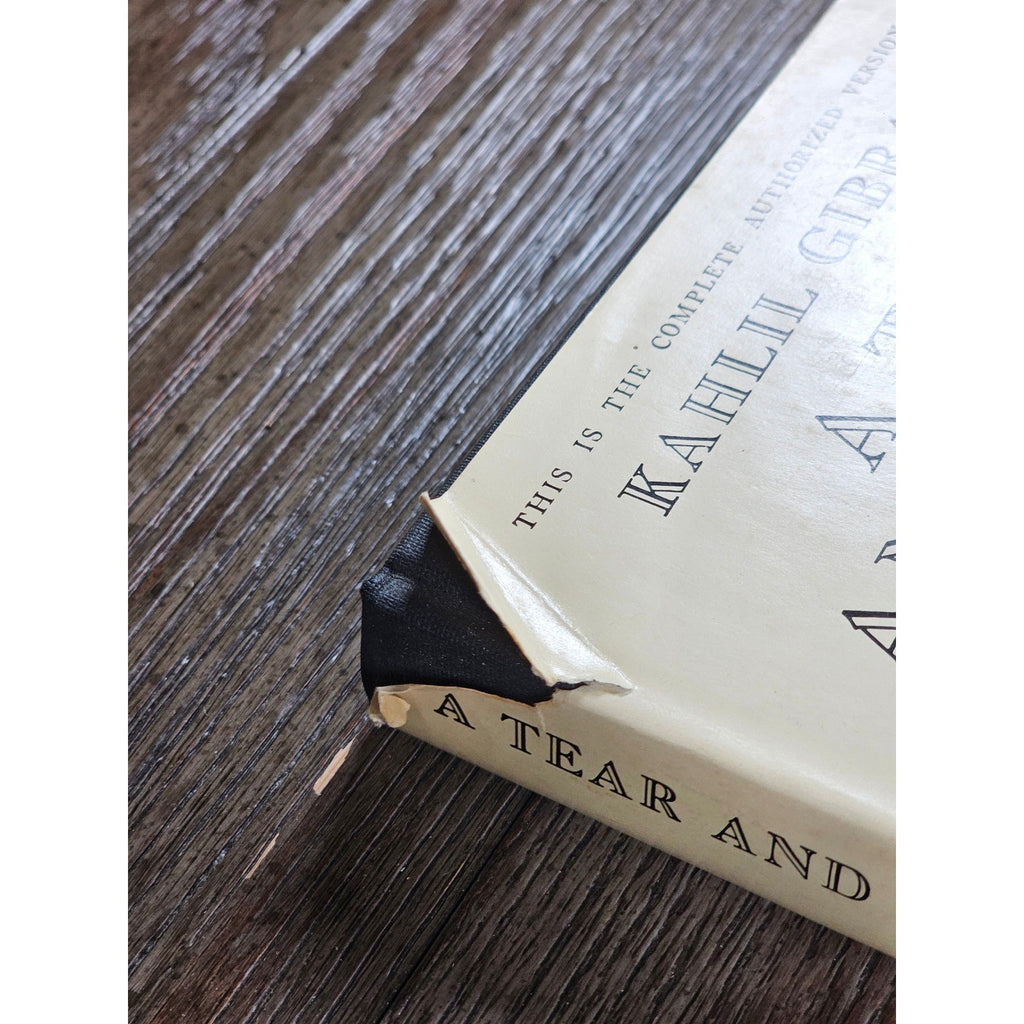 A Tear and a Smile Kahlil Gibran 1969 Knopf HC w Dust Jacket