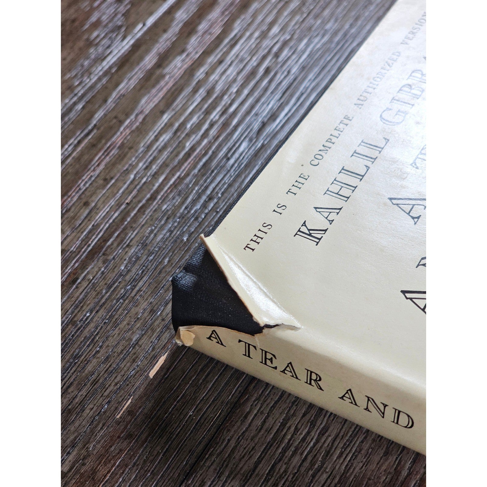 A Tear and a Smile Kahlil Gibran 1969 Knopf HC w Dust Jacket