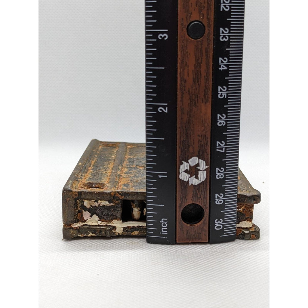 Antique Pye Co Cast Iron Rim Lock England Vintage Door Hardware
