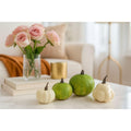 Set of 4 Mini Artificial Pumpkins & Gourds Autumn Fall Table Decor
