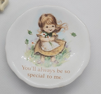 Magnet Paula's Cherished Sentiment Mini Plate and 2 Miniature Magnet Teapots