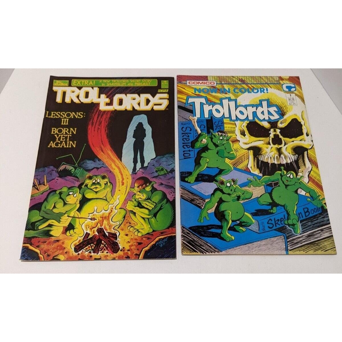 Trollords Comic Lot 1988 Issues 1 and 15 Indie Fantasy Comics
