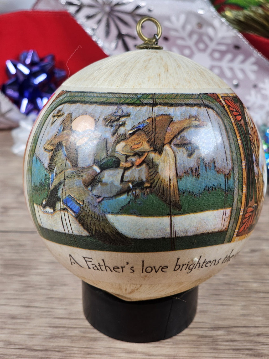 1982 Hallmark Satin String Ornaments Set of 3 Vintage Christmas Balls 3.5"