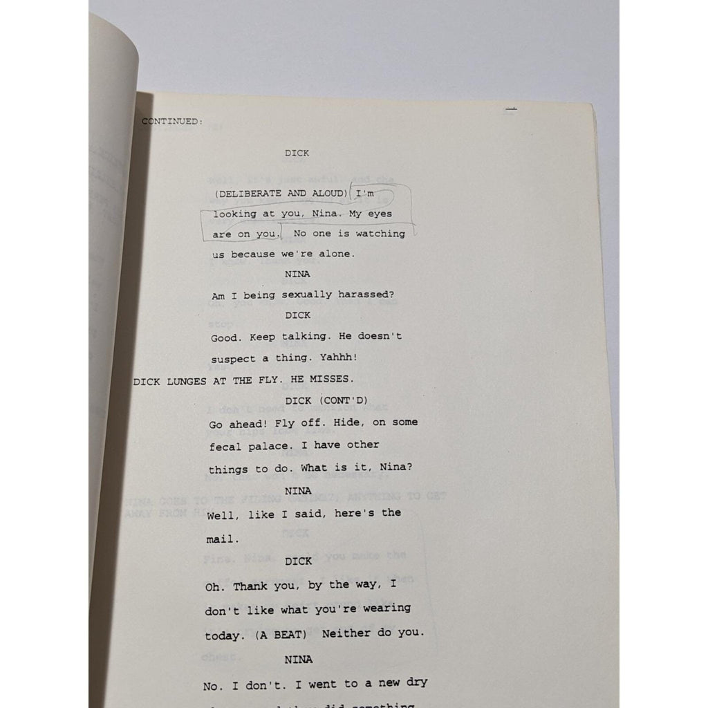 Vintage 3rd Rock from the Sun Script First Draft 1995 TV Memorabilia