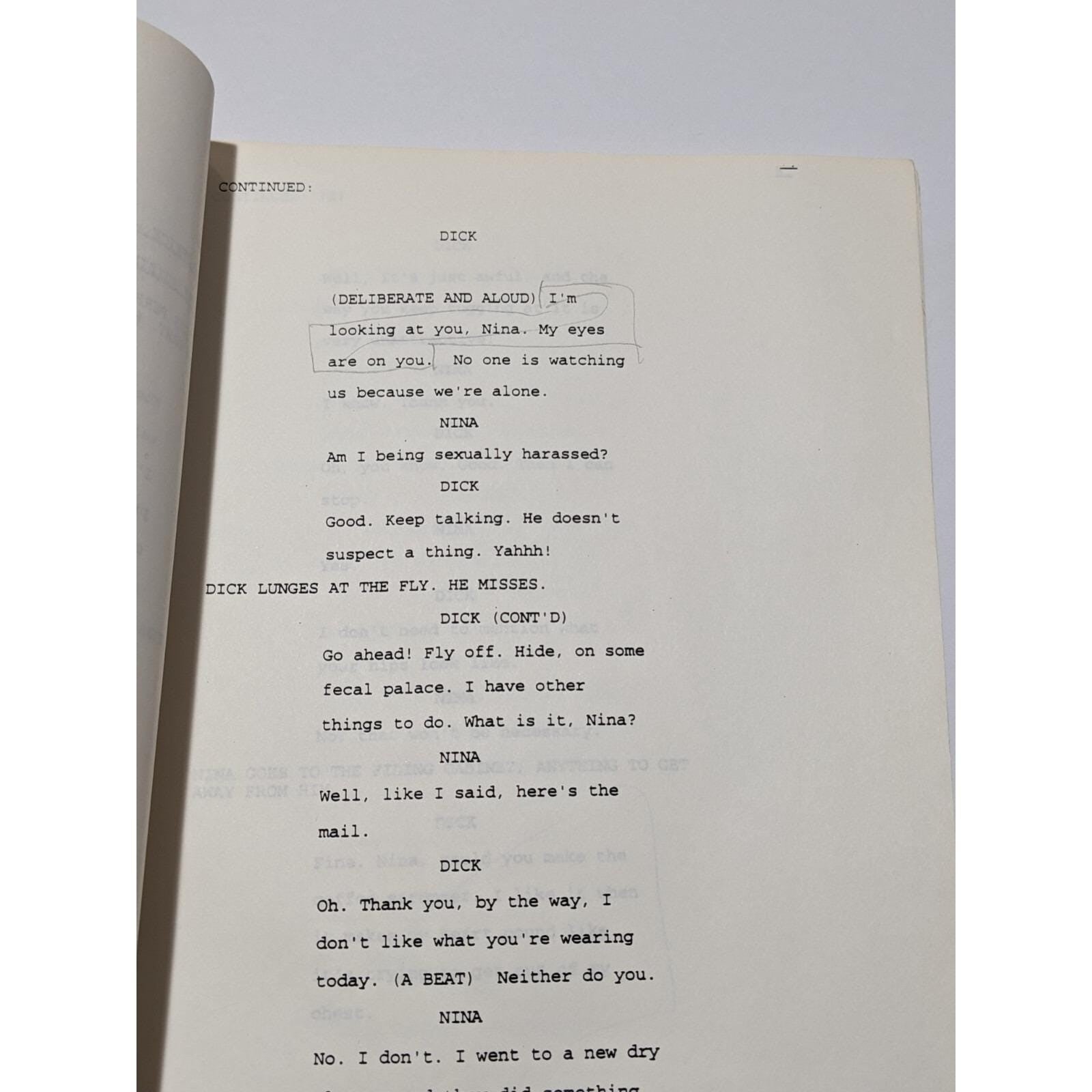 Vintage 3rd Rock from the Sun Script First Draft 1995 TV Memorabilia