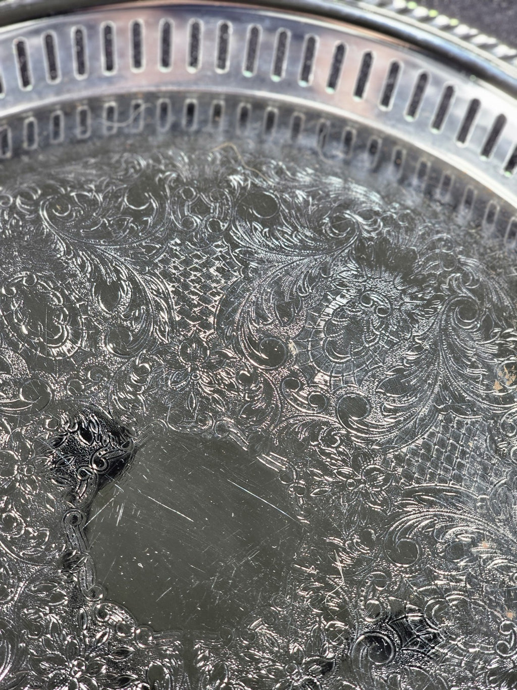 Irvinware Silver Plated Serving Tray 13" Vintage USA