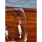 Vintage New Belgium Brewing Tulip Beer Glass Red Logo Stemmed