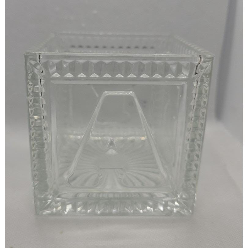 Vintage Mikasa Crystal Baby Keepsake Box BABY Glass Memory Box
