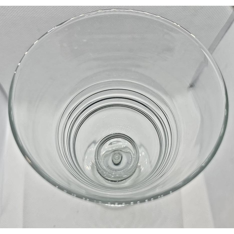 Libbey Sirrus Clear Goblet Ribbed Glass Water Wine Glass