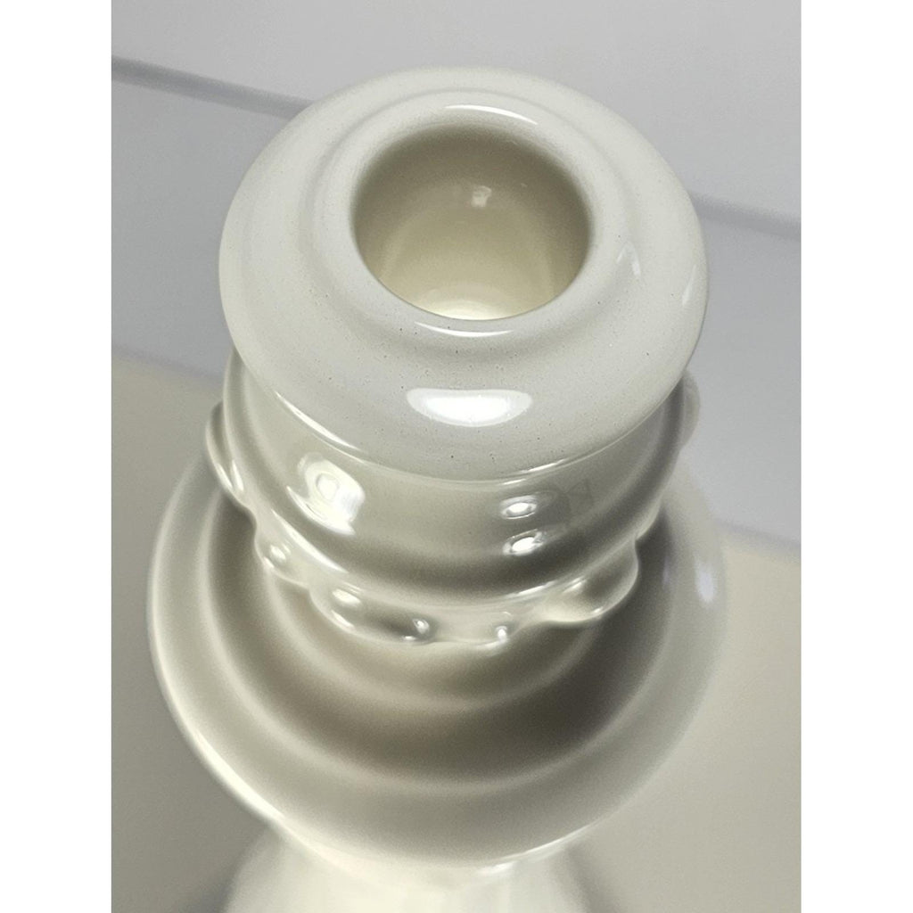 Williams Sonoma Candle Holder White Porcelain Italy Tall
