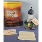 Lefton Wolf Island Lighthouse Lost Lights w/ Tin Box COA