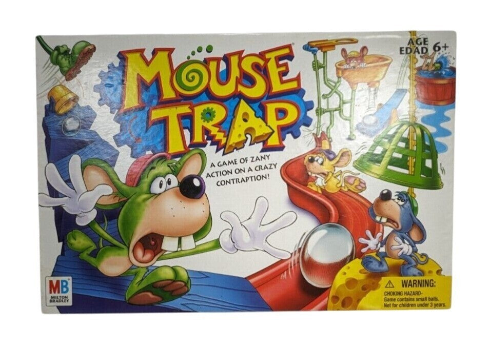 Mouse Trap Board Game By Hasbro & Milton Bradley - Complete Set For Ages 6+