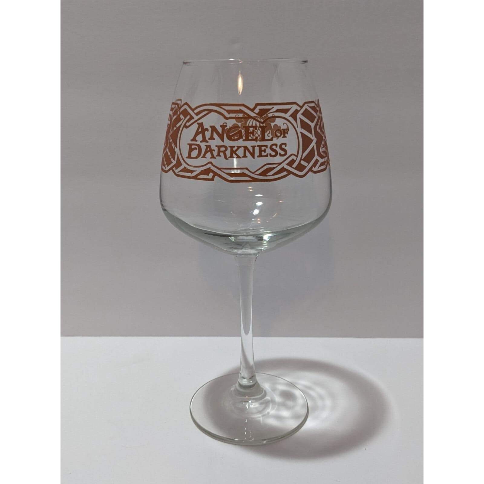 Angel Of Darkness Wine Glass Celtic Knot Goblet 8 Inch