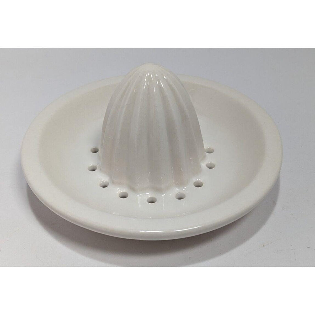 Rae Dunn FRESH Citrus Juicer Pitcher White Ceramic