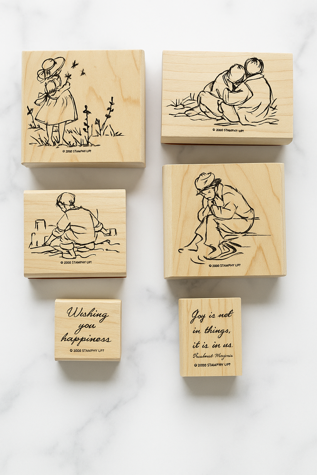 Summer By The Sea Set of 6 Stamps by Stampin Up! 2004