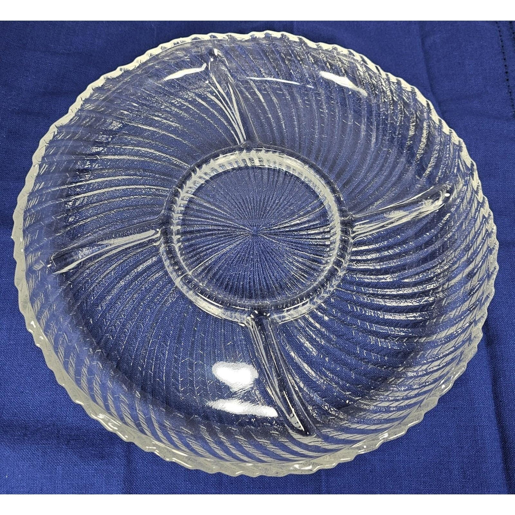 Crystal Clear Studios Ashford Glass Platter 11.25 Inch
