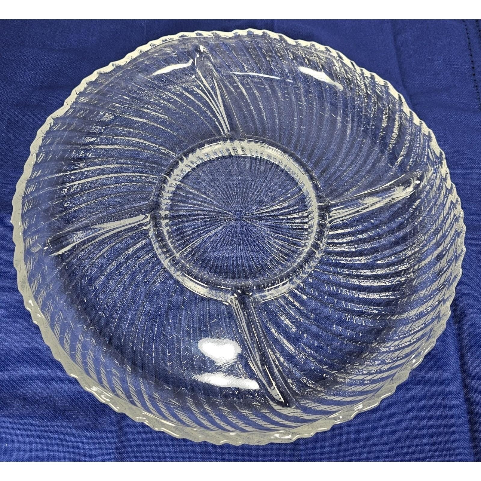 Crystal Clear Studios Ashford Glass Platter 11.25 Inch