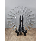 Vintage Clear Pressed Glass Oval Serving Platter Fluted Glass Dish
