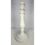Williams Sonoma Candle Holder White Porcelain Italy Tall