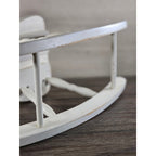 Vintage Wooden Doll Rocking Chair White 16" Cottage Style 80s 90s