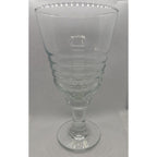 Libbey Sirrus Clear Goblet Ribbed Glass Water Wine Glass