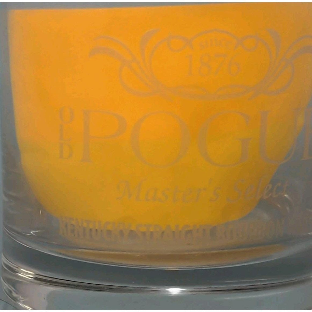 Old Pogue Masters Select Etched Bourbon Whisky Glass