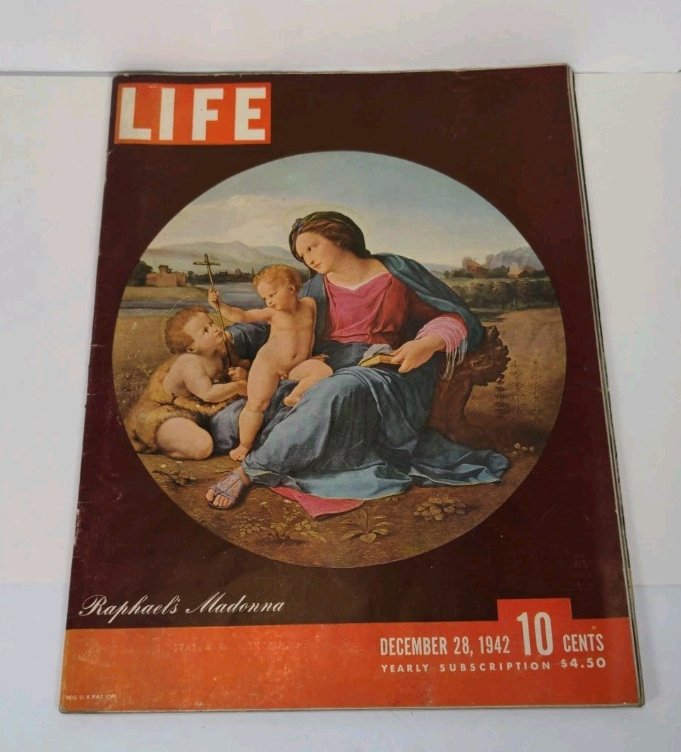 Life Magazine December 28, 1942 - Raphael's Madonna