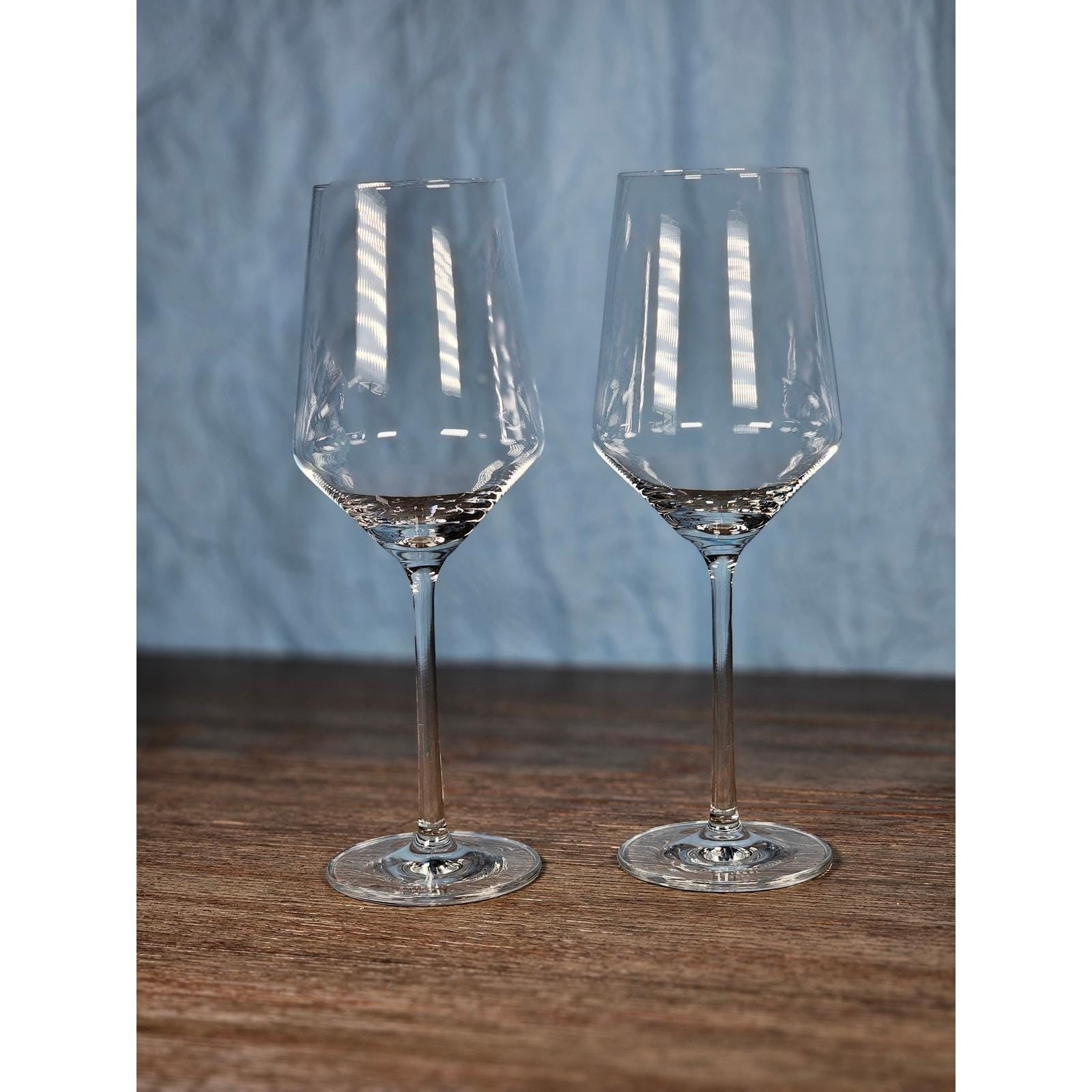 Set of 2 Zwiesel Clear Crystal Stemmed Wine Glasses Modern 9 Inch