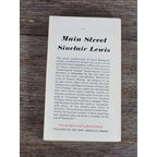 Main Street by Sinclair Lewis Vintage 1961 Signet Classic Paperback