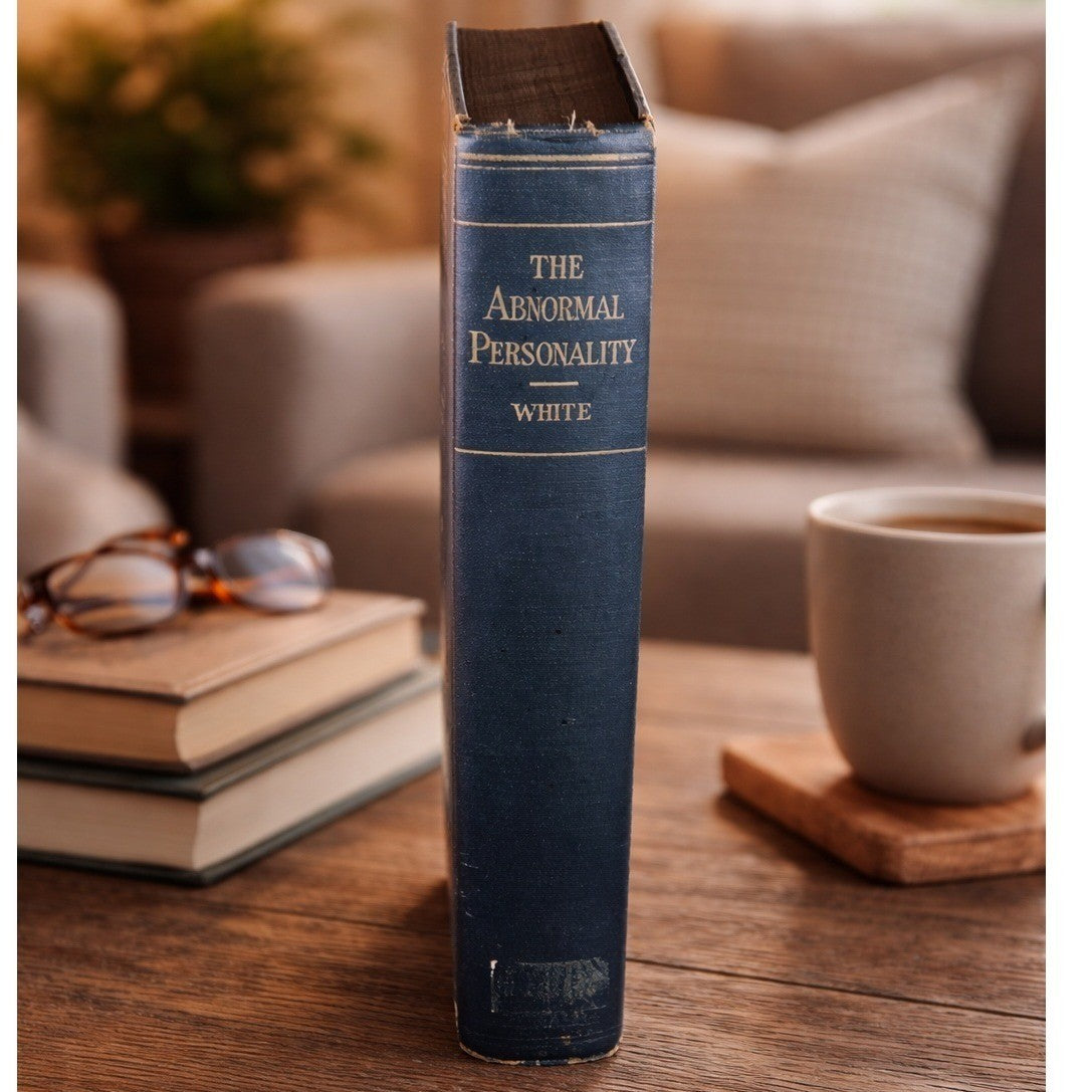 Vintage Psychology Book The Abnormal Personality by White Hardcover