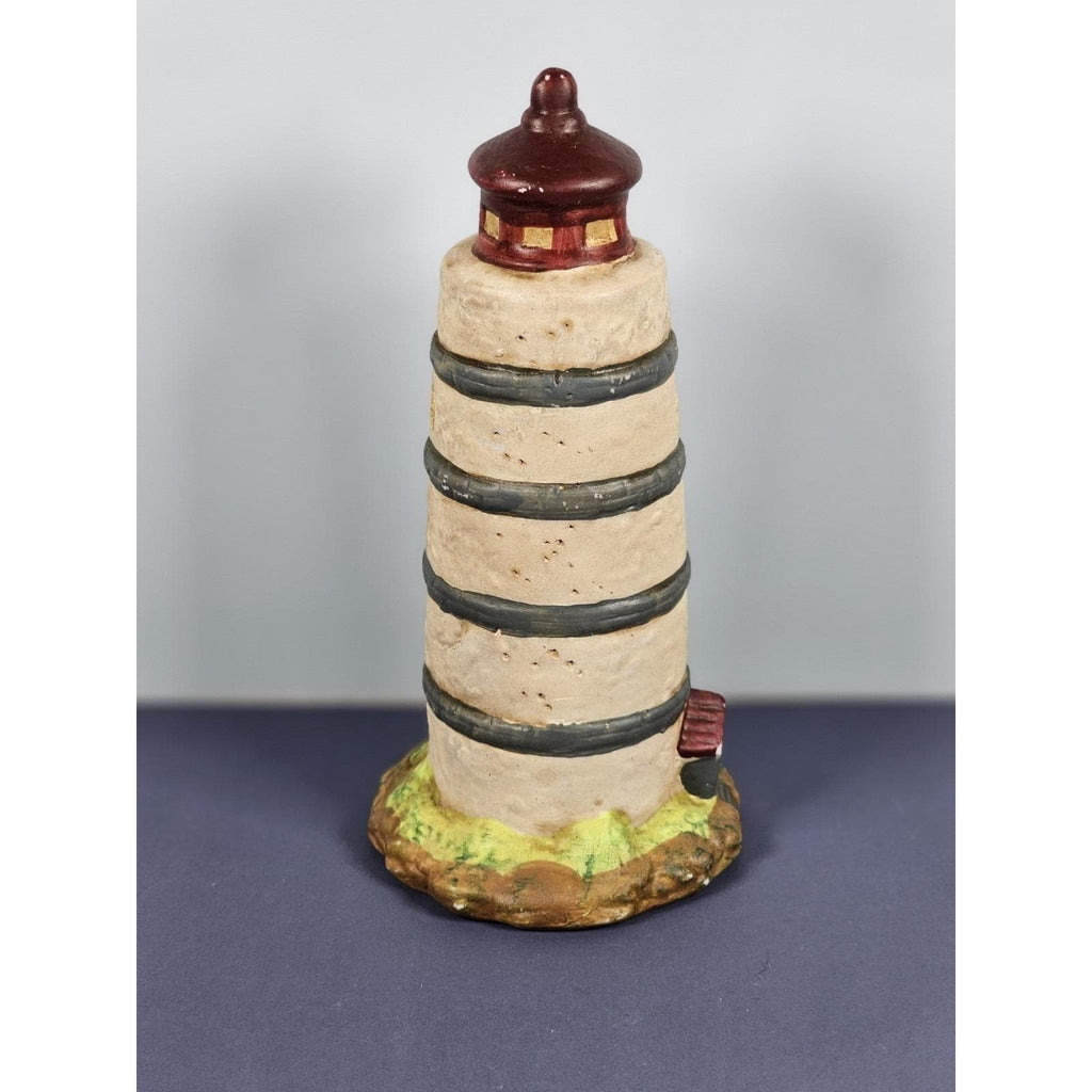 KS Collection Lighthouse Figurine Blue Stripe Nautical Decor