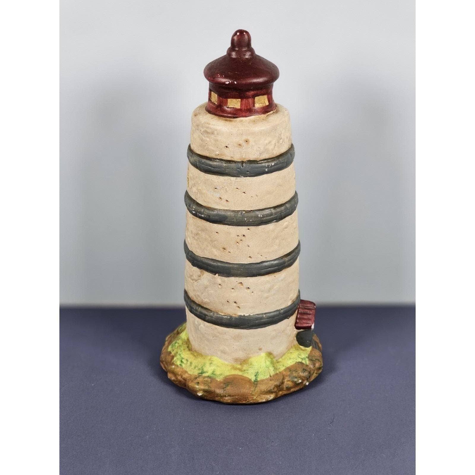KS Collection Lighthouse Figurine Blue Stripe Nautical Decor