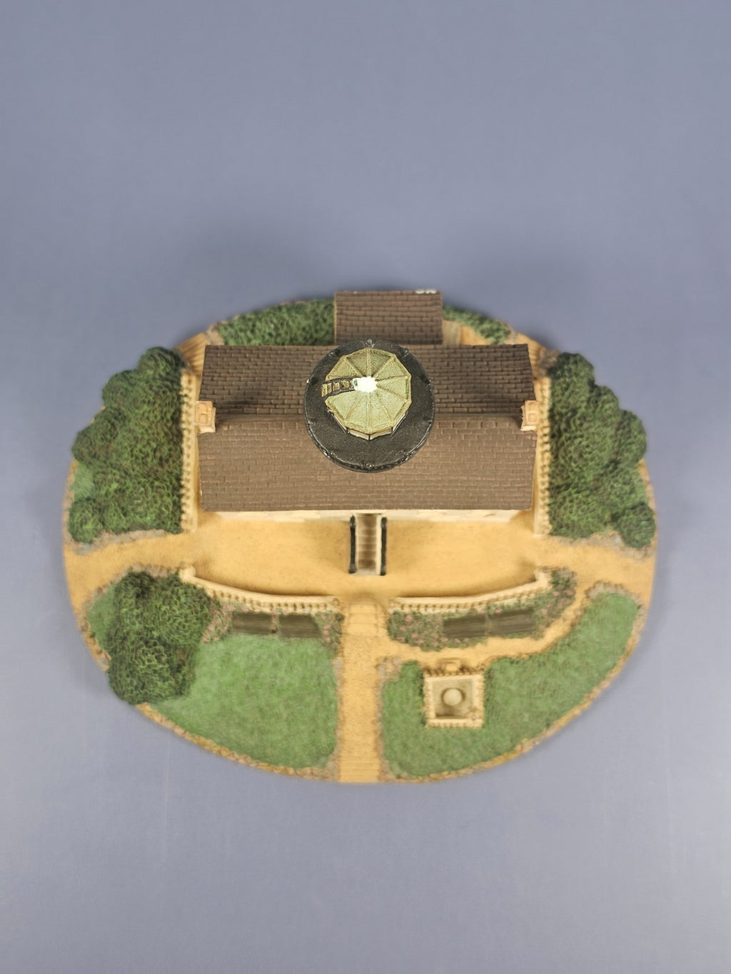 Vintage Old Point Loma Lighthouse sculpture by the Danbury Mint San Diego CA